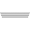Ekena Millwork 68" Bottom Width x 71 3/4" Top Width x 7 1/8"H x 5/8"P Stockport Crosshead CRH07X68ST - alternate 1